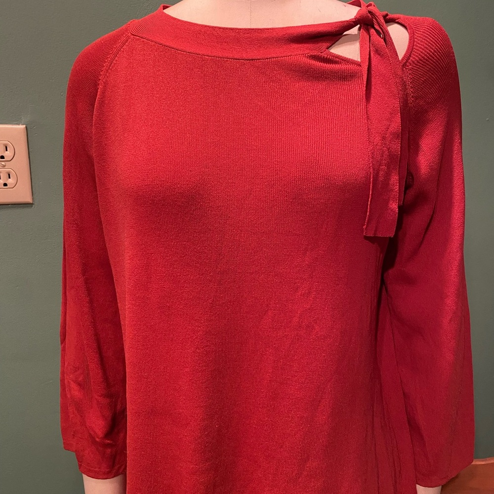 Cato Vibrant Red Knit Top